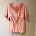 Anthropologie Tops | Anthropologie One September Pink Top *Wow* | Color: Pink | Size: Xs