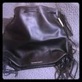 Victoria's Secret Bags | Leather Drawstring Bag | Color: Black | Size: Os