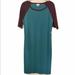 Lularoe Dresses | Lularoe Julia Dress Raglan Blue And Purple New | Color: Blue/Purple | Size: M