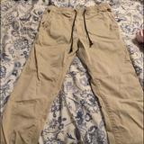 American Eagle Outfitters Pants | American Eagle Khaki Joggers Men’s Small | Color: Tan | Size: S