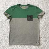 American Eagle Outfitters Shirts | Ae T-Shirt With Camo Pocket | Color: Gray/Green | Size: S