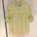 Anthropologie Tops | Anthropologie Edme & Estelle Button Down | Color: Green/Yellow | Size: 4