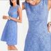 J. Crew Dresses | J.Crew Textured Eyelet Jacquard Dress | Color: Blue | Size: 0