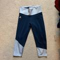 Adidas Pants & Jumpsuits | Adidas Cropped Workout Legging/Tights Blue | Color: Blue | Size: M