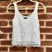 American Eagle Outfitters Tops | American Eagle Lace Cream Tank Top | Color: Cream/White | Size: S