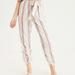 American Eagle Outfitters Pants & Jumpsuits | American Eagle Belted Soft Jogger Pant | Color: Pink/White | Size: M