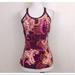 Athleta Tops | Like New! Athleta Racerback Tank W/ Built-In Bra * Bright Purple Paisley - M | Color: Purple | Size: M