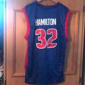 Adidas Shirts | Hamilton Detroit Adidas Sz L Mans Jersey | Color: Blue/Red | Size: L