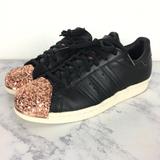 Adidas Shoes | Adidas Rose Gold Jewel Studded Crystal Superstar | Color: Black/Pink | Size: 7