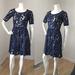 Anthropologie Dresses | Anthropologie Weston Wear Blue Sheer Dress Scoop 4 | Color: Blue | Size: S