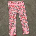 Lululemon Athletica Pants & Jumpsuits | Lululemon Rare Floral Leggings | Color: Blue/Pink | Size: 6