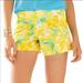 Lilly Pulitzer Shorts | Lilly Pulitzer First Impression Small Deenie Short | Color: Green/Yellow | Size: 00