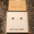Michael Kors Jewelry | Michael Kors Rose Gold Heart Earrings | Color: Gold | Size: Os