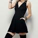 Free People Dresses | Free People Black Tank Xs Lace Cut Out Back Dress | Color: Black | Size: Xs