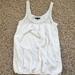 American Eagle Outfitters Tops | American Eagle Cream Embellished Tank | Color: Cream/White | Size: S