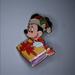 Disney Jewelry | Disney Xmas Minnie Mouse Opening A Present Pin | Color: Gold/Red | Size: Os