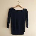 J. Crew Sweaters | J. Crew Linen Cable Knit Sweater In Navy Blue | Color: Blue | Size: Xs