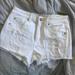 American Eagle Outfitters Shorts | American Eagle High-Rise Distressed White Shorts | Color: White | Size: 6