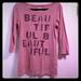 American Eagle Outfitters Tops | 3/4 Sleeve American Eagle Top | Color: Pink | Size: L