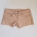 American Eagle Outfitters Shorts | Aeo Raw Hem Faded Pink Stretch Shorts Sz 4 | Color: Pink | Size: 4