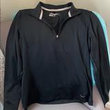 Nike Tops | Black Nike Golf 1/4 Zip Collared Athletic Golf Top | Color: Black | Size: M