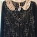 Free People Dresses | Free People Vintage Style Lace Dress | Color: Black/Cream | Size: 12