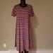 Lularoe Dresses | Lularoe Nwot Colorful Dress | Color: Black/Purple | Size: M