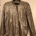 Zara Jackets & Coats | Gold Sequin Zara Jacket | Color: Gold | Size: Xs