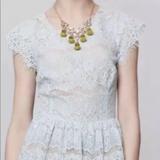 Anthropologie Tops | Anthropologie Maeve Katrine Lace Peplum Xs Shirt | Color: Green | Size: Xs