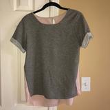 American Eagle Outfitters Tops | American Eagle Comfy Yet Classy Shirt | Color: Cream/Gray | Size: M