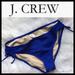 J. Crew Swim | J.Crew Side Tie Bikini Bottoms | Color: Blue | Size: M