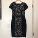 Anthropologie Dresses | Anthropologie Laser Cut Black Sheath Party Work Formal Dress 0 2 | Color: Black | Size: 0