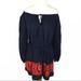 J. Crew Dresses | J. Crew | Navy Blue Linen Embroidered Dress Small | Color: Blue/Red | Size: S