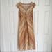 J. Crew Dresses | J.Crew | Pink & Tan Spring Dress | Color: Cream/Pink | Size: 8