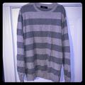 J. Crew Shirts | J. Crew - Crewneck Sweater - Stripped Cream - Xl | Color: Cream/Gray | Size: Xl