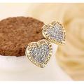 Michael Kors Accessories | Michael Kors Brilliance Love Heart Stud Earrings | Color: Gold | Size: Os