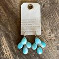 Anthropologie Jewelry | Anthropologie Precious Stone Earrings | Color: Blue/Green | Size: Os