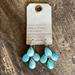 Anthropologie Jewelry | Anthropologie Precious Stone Earrings | Color: Blue/Green | Size: Os