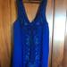 Free People Dresses | Free People Embellished Dress | Color: Blue | Size: L