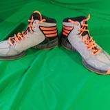 Adidas Shoes | Adidas Hi Top Sneakers Orange Gray Sz 8.5 Mens | Color: Gray/Orange | Size: 8.5
