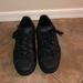 Adidas Shoes | Adidas Solid Black Superstar Sneakers | Color: Black | Size: 7.5