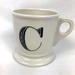 Anthropologie Other | Anthropologie Classic Ceramic Initial Mug White/Black C | Color: Black/White | Size: Os