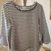 Anthropologie Tops | Anthropologie Blue & White Bell Sleeve Striped Top | Color: Blue/White | Size: M