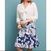 Anthropologie Skirts | Anthropologie Maeve Amiens Flounced Skirt | Color: Blue/White | Size: S