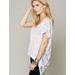 Free People Tops | Free People Daydream Lace Stripe Top Nwt Sz M | Color: White | Size: M