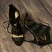 Nine West Shoes | 7.5 Nine West Lace Up Heels | Color: Black | Size: 7.5