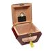 Cuban Wheel 50 Count Rosewood Humidor - 50 Cigar Capacity