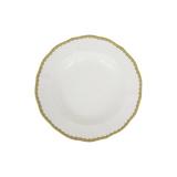 Prouna Bone China Soup Bowl Bone China/Ceramic in White/Yellow | 8 W in | Wayfair 07626-003409