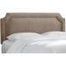 Skyline Furniture Gresham Panel Headboard Upholstered/Polyester in Black/Brown | 51 H x 56 W x 4 D in | Wayfair 211FMSTMND