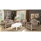 Lark Manor™ Alanni 3 Piece Living Room Set Polyester in Gray | 42 H x 93 W x 35 D in | Wayfair Living Room Sets 1EE9CC0AEA314E76957B0930E8B5CC4A
